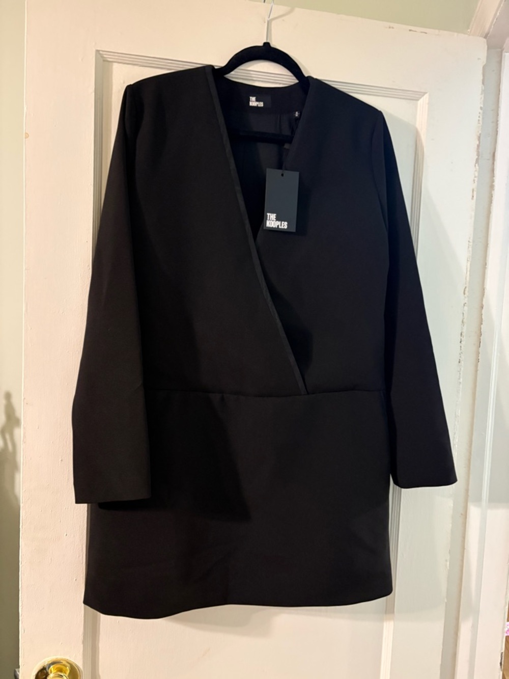NWT The Kooples Black Long Sleeve Dress